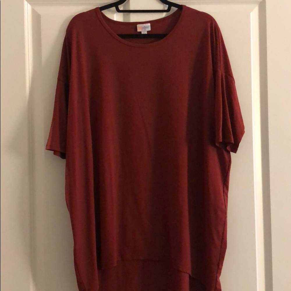 Burgundy/Cranberry Red LuLaRoe Irma Size L